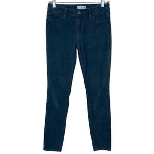 Ann Taylor Loft Curvy Skinny Blue/Green Corduroy Pants Size 26/2 Spandex Blend